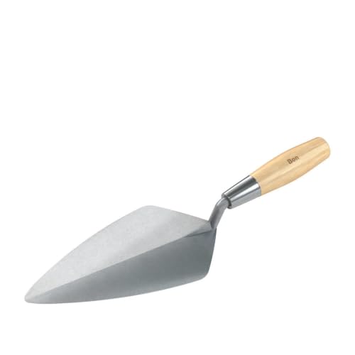 Bon 72-542 Brick Trowel Keystone Forged 10-1/2-inch Narrow London Wood Handle - size: 10-1/2-inch, style: Wood Handle