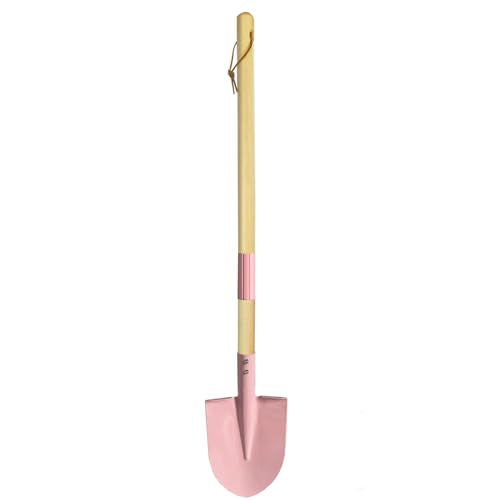 Small Garden Shovel-Kid's Size Wooden Handle Metal Head Shovel (Pink) - color: Pink