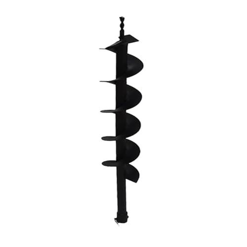 4-in Earth Auger Drill Bit, Garden Plant Flower Auger Rapid Planter Compatible Gas Powered Post Fence Hole Digger with 3/4 Shaft - size: 4 Earth Auger Drill Bit
