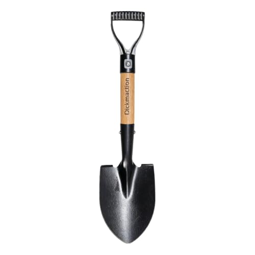 Small Circular Excavating Garden Shovel 15in Wooden D Grip Handle Mini Digging Camp Hand Shovel for Planting Outdoor Digging Work - size: SMALL