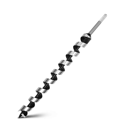 1-1/4 x 23.6 Auger Drill Bit for Wood,32x600mm Hex Shank Auger Bit - size: 1-1/4 in x 23.6 in