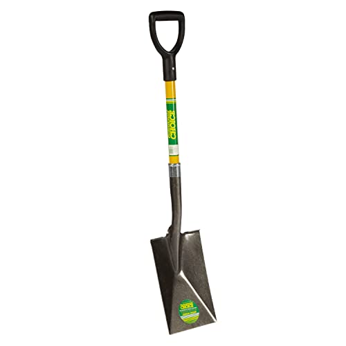 Emsco Group Professional's Choice Garden Spade - Sturdy 28” Fiberglass Handle - Heavy Duty 14 Gauge Steel Head