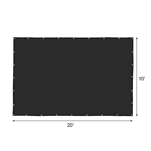 Agfabric 70% Sun-Block Shade Cloth Net Mesh Shade with Grommets for Garden Patio 10’ X 20’, Black - size: 10 x 20 ft - 70%