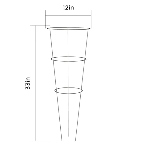 Tomato Cages for Garden up to 33in, Plant Support Trellis