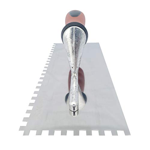 Frosch Stainless Steel Square Notch Tile Trowel (1/4" X 1/4") - size: 1/4" X 1/4"