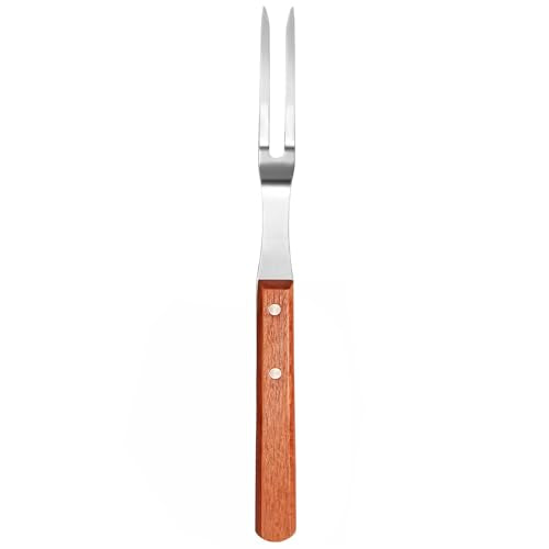New Star Foodservice Commercial Grade BBQ Fork with Wood Handle, Stainless Steel, 13-Inch - size: 13-Inch