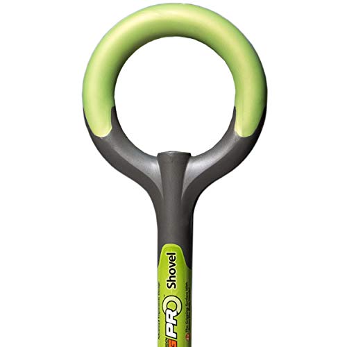 Radius Garden 202 PRO Ergonomic Stainless Steel Shovel, Original Green - style: Round Point Shovel