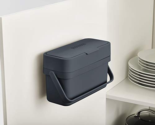 Joseph Joseph Compo Wall Mountable Compost Caddy, 1 Gallon