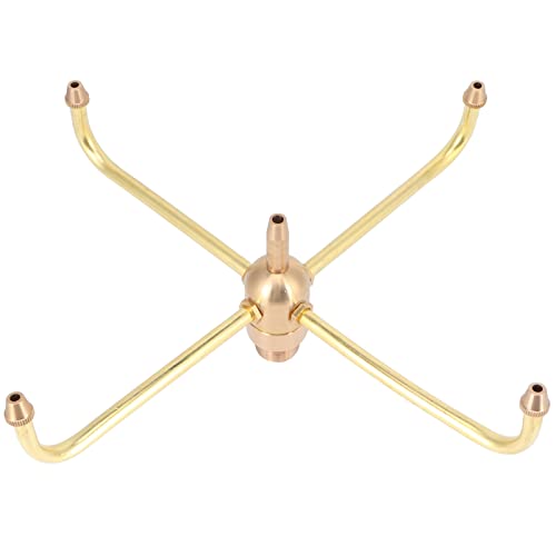Rotating Fountain Nozzles Fountain Nozzle G1/2 Female Thread Fountain Nozzle Heads G3/4 Male Thread 4 Arm Rotate Brass Spray Head Sprinkler for Garden Pond