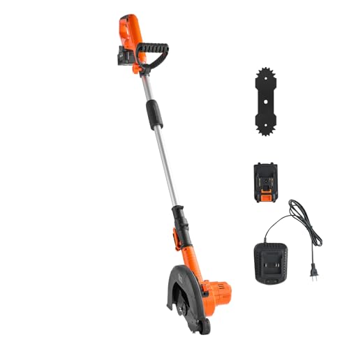 VEVOR Lawn Edger 8.8-in Blade, 20V Battery Powered Cordless Edger Lawn Tool - size: 8.8 inches