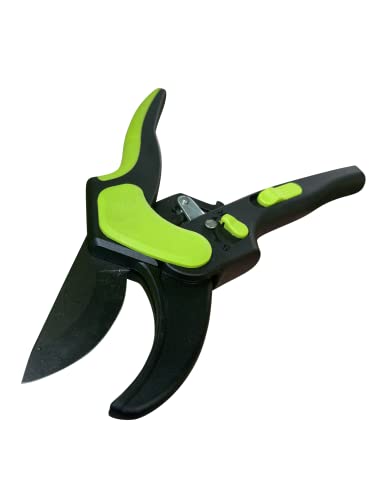 GARDEN GURU 2 in 1 Ratchet Pruning Shears Clippers – 4X Cutting Power – Ratcheting Garden Anvil Pruners Scissors - Makes Tough Cuts Easy - Ergonomic Handles - 1 Case (50 Pcs) - size: 50 Pack, style: 2 in 1 Ratchet (small hands)