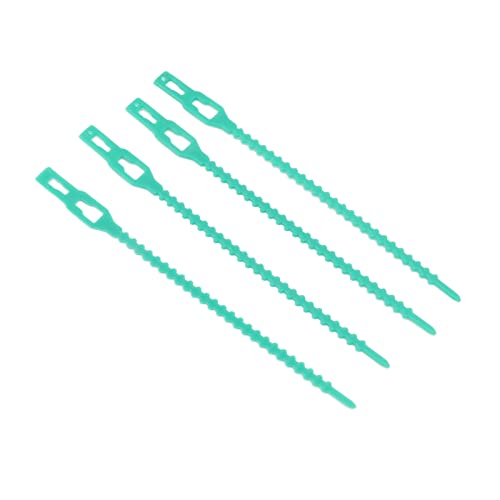 300Pcs Garden Vines Tie Plant Ties Green Reusable Zip Garden Ties Soft Wire for Supporting Plants Vines Shrubs with Flexible Plastic Material