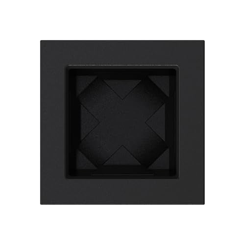 Mayne Fairfield 28in Self-Watering Tall Square Planter, Black, 2-Pack