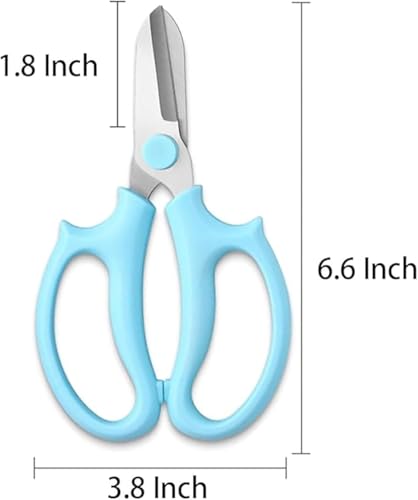 Flower Bouquet Accessories, Flower Scissors Rose Thorn Stripper Tool - color: Blue & White-green Gloves