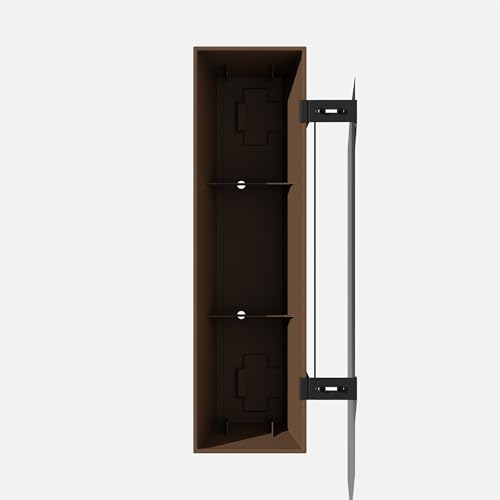 Veradek Pure Series Railing Planter - Tapered Window Box with Bracket - color: Espresso, size: 36 inch