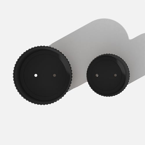 Veradek Demi Series Raised Duo Planters - Set of 2 Planters with Stands - color: Black/Black, size: Bundle