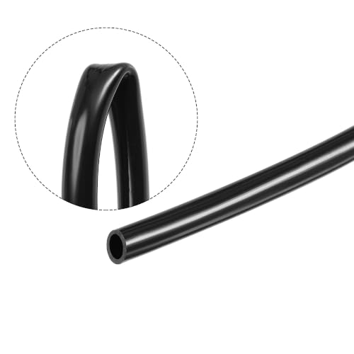 uxcell 33ft Drip Irrigation Hose PVC Vinyl Tubing, 1/8"(3mm) ID 4mm OD Black Water Hose - size: 33ft