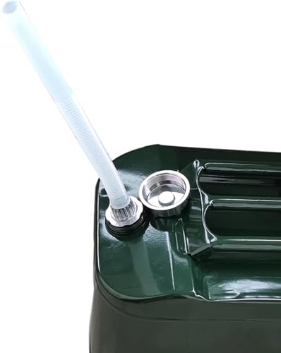 5 Gallon Metal Watering Can with Removable Spout, Square Garden Water Can for Outdoor Flower & Plant Watering, Camping Non-Drinking Liquid Storage Container, 20L - size: 5 gallon metal can
