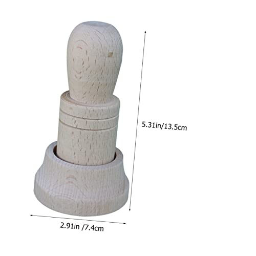 HOMSFOU Wooden Paper Pot Maker Set 2 pcs Seed Pot Maker for Nursery Seedlings Newspaper Tool for Gardening Compact Paper Making Tool for Plant Starter