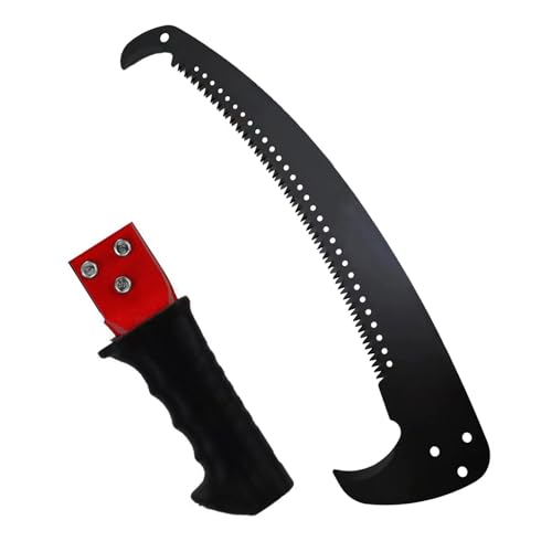 Hand Pruning Saw RazorTOOTH,Extension Pole Tree Trimmer Saw Attachment(Head) , Curved Blade Hand Saw,Can Cut Branches With a Diameter Of 7 Inches.23.4in With handle - size: 23.4in With handle