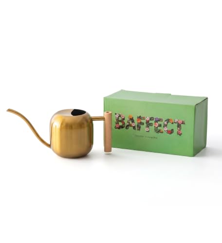Baffect Watering Can Indoor Plants with Long Spout, 1.2L / 41oz (Glod) - color: Gold