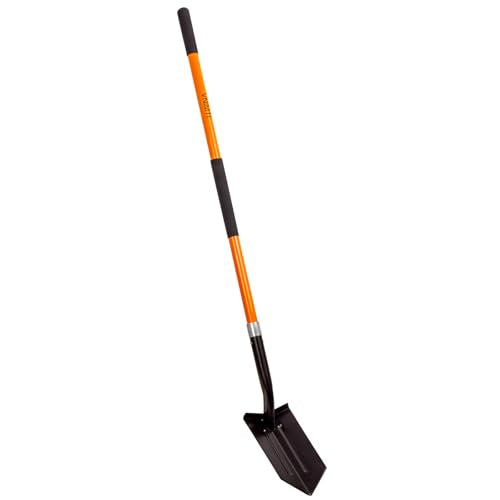 VNIMTI Trench Shovel Heavy Duty, 6-Inch Trenching Shovel with Fiberglass Handle, 58 Inches