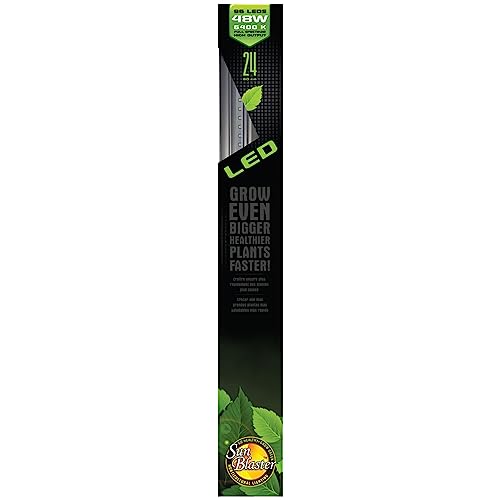 SunBlaster High Output 48-LED Full Spectrum Strip Grow Light, 6400K, 24 in