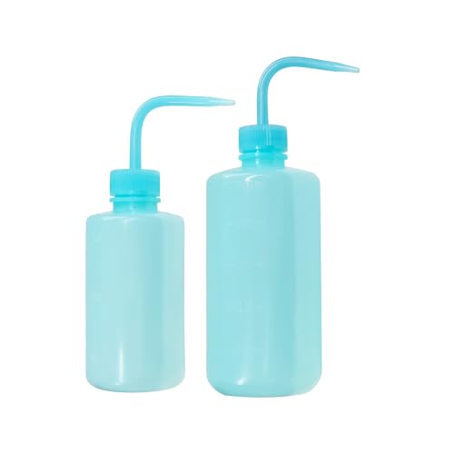pson 2Pcs Squeeze Wash Bottle Watering Can, 250ML and 500ML Plastic Irrigation Bottle for Succulents, Indoor Plants, Cleaning(Blue) - color: Blue