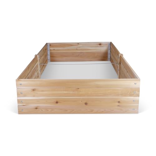 Infinite Cedar Select Cedar Raised Garden Bed (4' x 8' 14" H) - size: 4' x 8' x 14" H