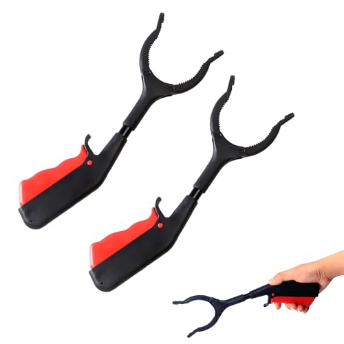 Grabber Tool, 2‑Pack 11.8 Inch Short Grabber Reacher Tool