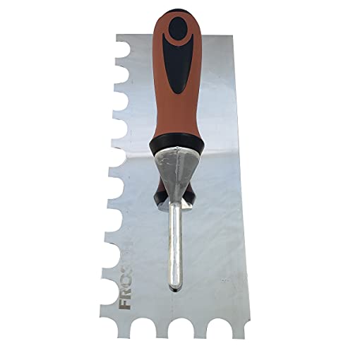 Frosch Stainless Steel U-Notch Trowel (3/4" X 9/16") - size: 3/4" X 9/16"