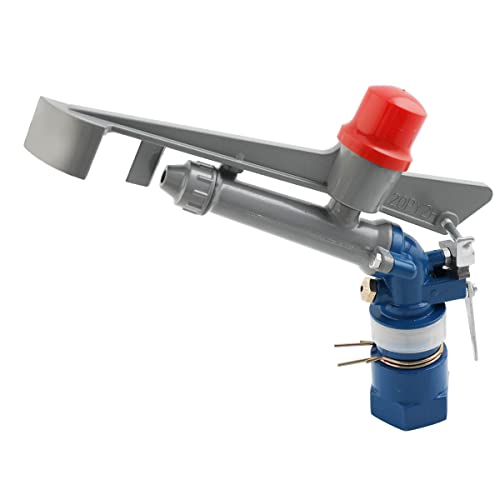 1'' Agriculture Irrigation Spray Gun Sprinkler Large-Area Irrigation Spray Gun Garden Farm Watering Sprinkler 360° Adjustable Watering for Farms, Orchards, Tea Gardens, Forestry - size: 1 inches, Pack of 1