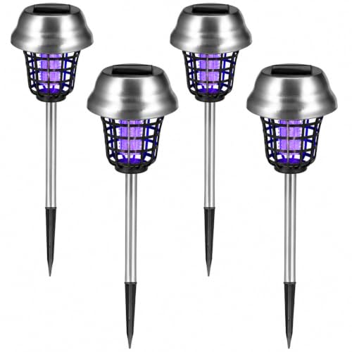 4Pack Solar Bug Zapper Outdoor Waterproof