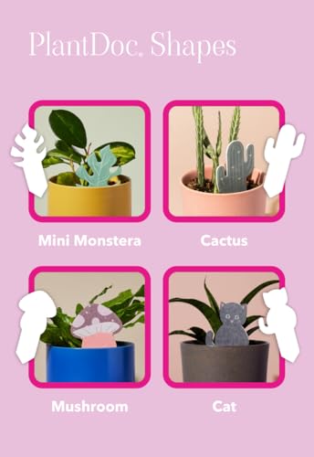 Paper-Based Soil Moisture Meter for Houseplants – Know When to Water, Prevent Overwatering – 5 Pack (PlantDoc Monstera) - style: Monstera PlantDoc - 5 Pack
