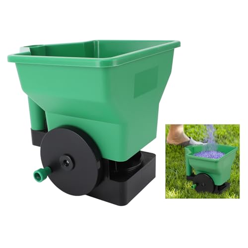 Hand Spreader Compact Lightweight 3L Manual for Lawn Garden Fertilizer PP Green,Hand Spreader Handheld Spreader Manual Spreader Small Manual Spreader Handheld Spreader Salt Garden