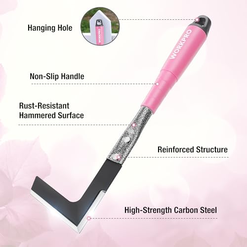WORKPRO 6-Piece Pink Garden Tool Set - color: Pink