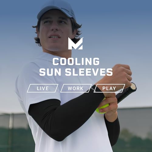 MISSION Cooling Sun Sleeves - Lightweight, Stretch Fabric - Cools Up to 2 Hours - UPF 50 Sun Protection - Machine Washable - color: Safety Yellow