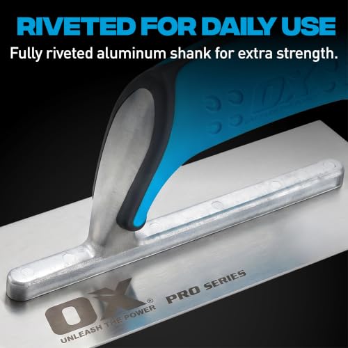 OX Plaster Finishing Trowel - Stainless Steel Blade - 3 x 8 in - size: 3" x 8"