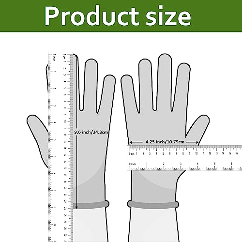 DOFOWORK Gardening Gloves - 6 Pair Gardening Gloves for Women/Men with Grip - color: Blue & Green, Large