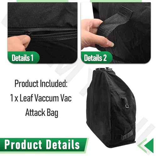 205110001 Leaf Vaccum Vac Attack Bag Compatible with Ryobi