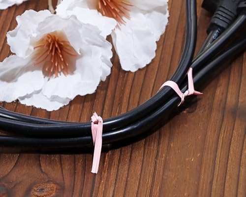 ONLYKXY 120pcs Kraft Paper Twist Ties Plant Ties 4inch Reusable Bread Twist Ties Cake pop Ties Cable Ties Candy Ties for Bags (Light Pink) - color: Light Pink
