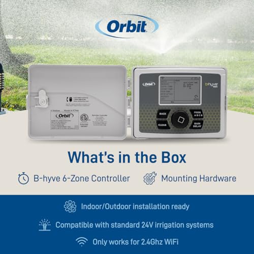 Orbit B-hyve Smart Sprinkler Controller, 6-Zone - 57946 - size: 6-Zone