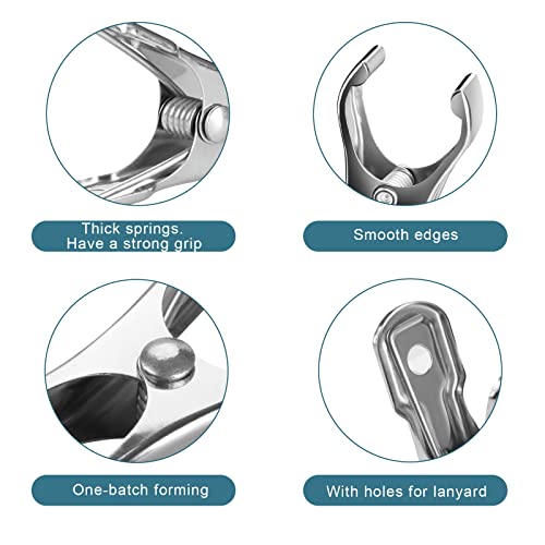 40 PCS Greenhouse Clips for Netting, Stainless Steel Garden Clamps, 2 Inch - style: 2inch-40pcs