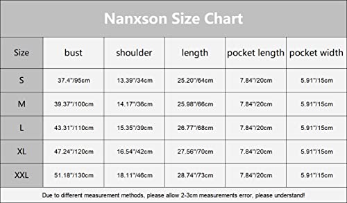 Nanxson Cobbler Aprons for Women with Pockets Smock Apron with Buttons - color: Blue, size: Large