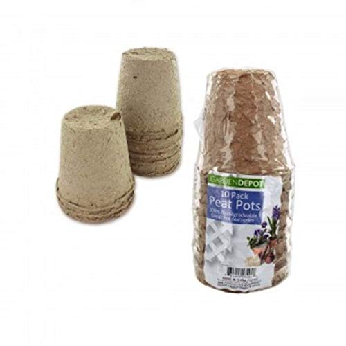 Biodegradable Peat Pots Set (3 Pack) - size: 3 Pack