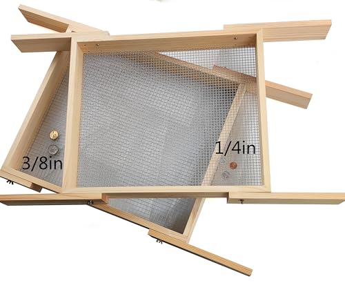 Wood Soil Metal Dirt Purpose Garden Rock Compost Sifter for Gardening (2 Pcs Sifter/Extension Boards) - color: 2 Pcs