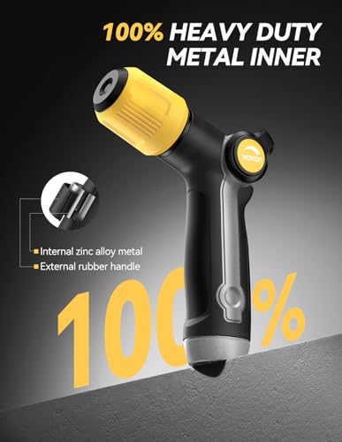 VOXON Garden Hose Nozzle with High Pressure Jet with Thumb Flow Control