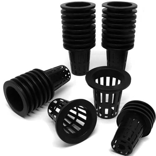 2.75 Inch Garden Plastic Slotted Mesh Cups Pots, Round Net Cups Plant Net Pot Bucket Basket for Hydroponics (100Pcs) - color: 100pcs, size: 2.75 Inch