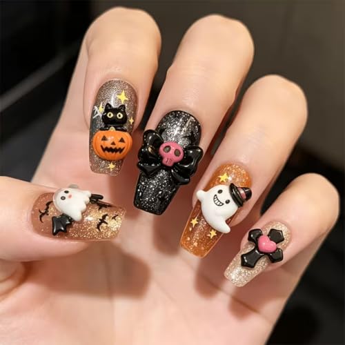 50PCS Halloween Mini Resin Figures, Random Styles Halloween Figurines - color: Halloween-a-random