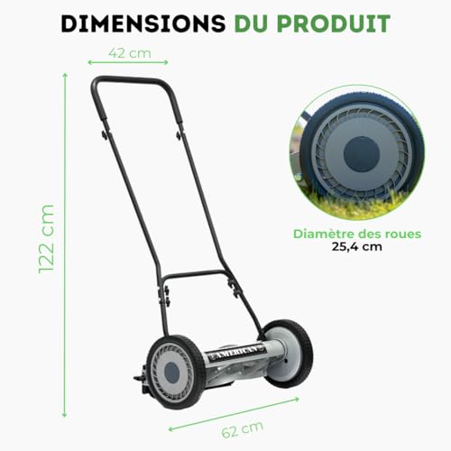 American Lawn Mower 1815-18 18-Inch 5-Blade Push Reel Lawn Mower, Black - size: 18-Inch, 5-Blade
